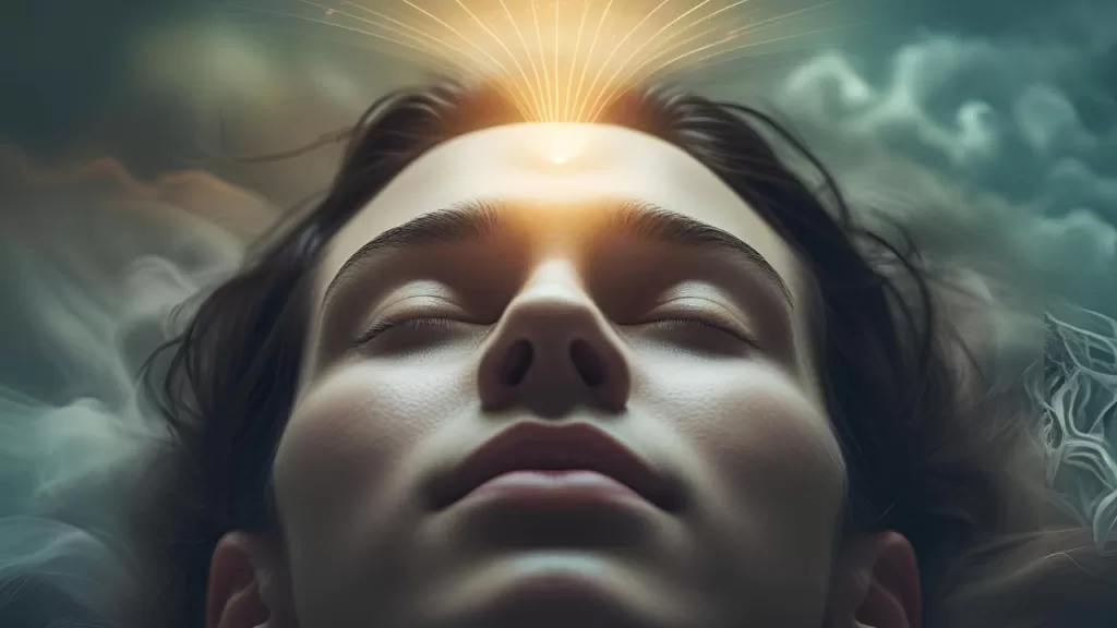 Símbolo de insight intuitivo como um sinal de conexão com o Plano Espiritual.
